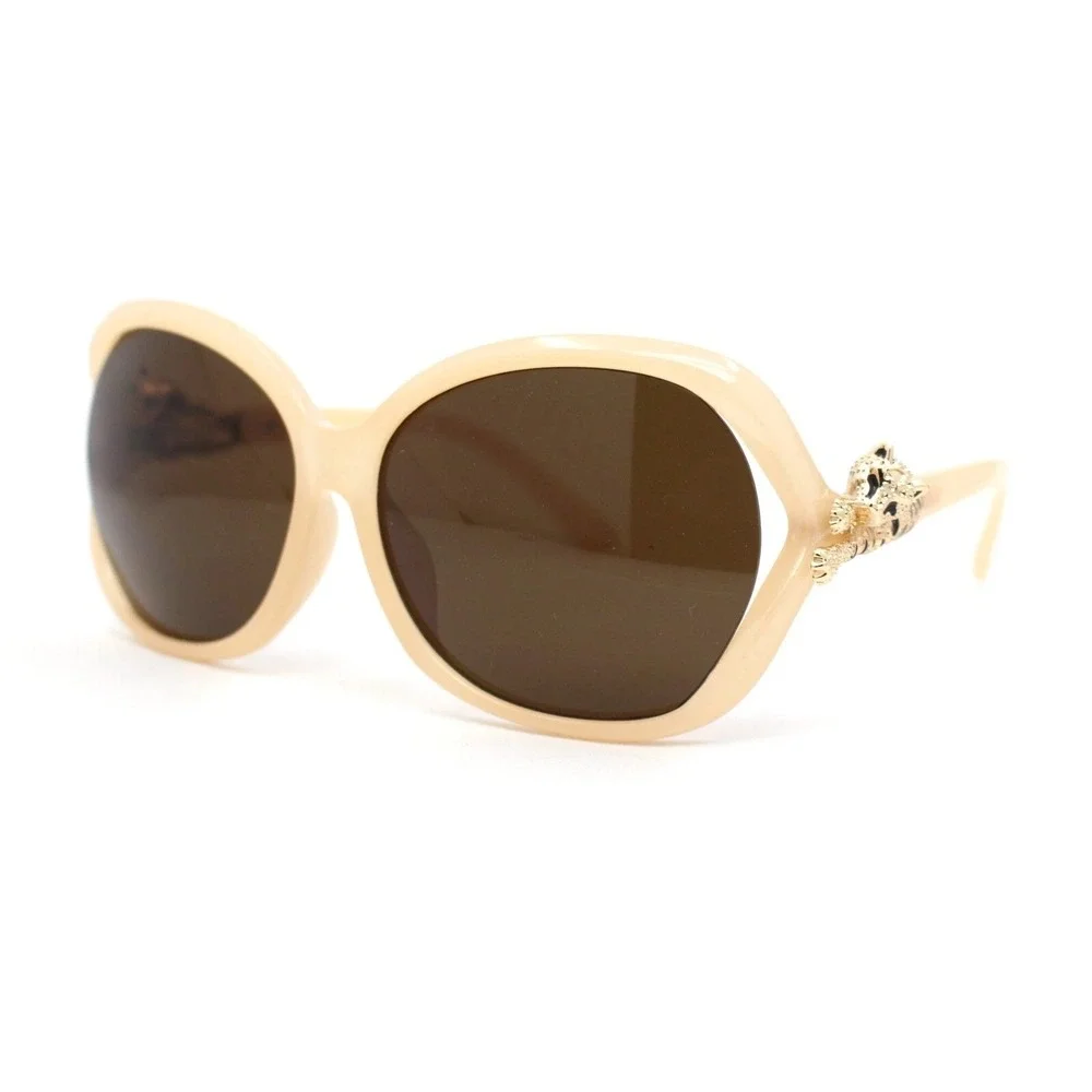 Womens Designer Inspired‎ Sunglasses, Leopard Embellished Frame UV400 Unique New